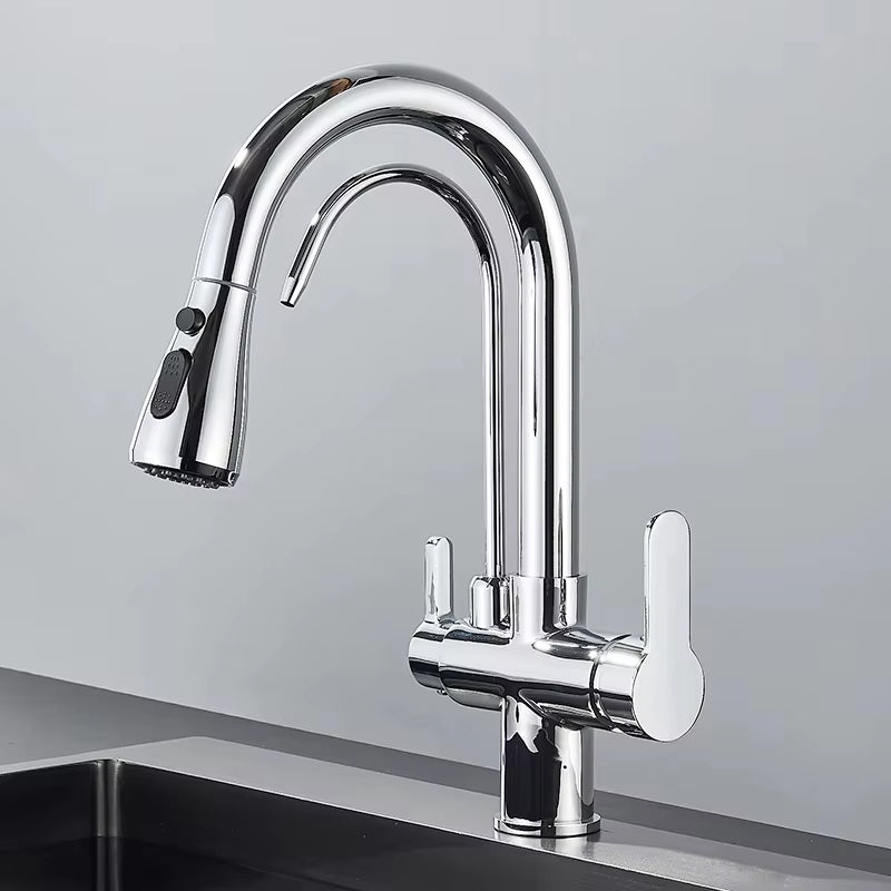Luxe 3-in-1 Keukenkraan met Waterfilter