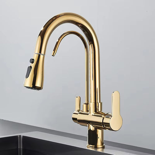 Luxe 3-in-1 Keukenkraan met Waterfilter